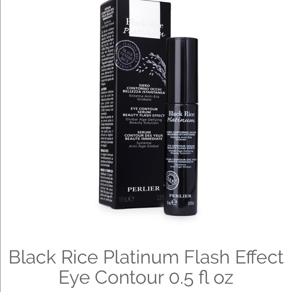 Pearlier black rice platinum eye serum